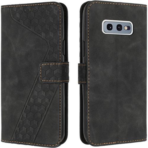 Coque Pour Samsung Galaxy S10e, Tui Tlphone Samsung S10e, Etui Protection Housse Premium En Cuir Pu Portefeuille Pochette Flip Case [Magntique] Etui Rabat Pour Galaxy S10e (Noir)