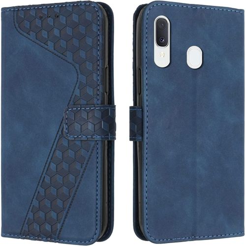 Coque Pour Samsung Galaxy A20e/A10e, Tui Tlphone Samsung A20e/A10e, Etui Protection Housse En Cuir Pu Portefeuille Pochette Flip Case [Magntique] Etui Rabat Pour Galaxy A20e/A10e (Bleu)