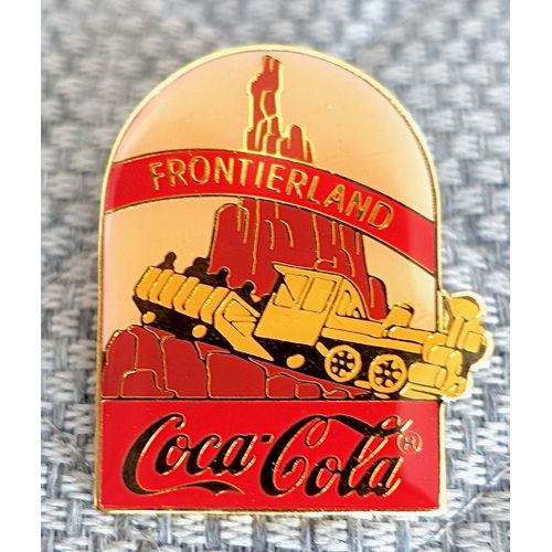Pins Disney 1986 . Célébration Par Coca Cola Du 15è Anniversaire De Walt Disney World (Wdw) Frontierland. Pins Cinéma, B.D, Train, Grand Pin's Rare