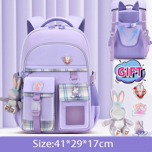 Sac à dos imperméable léger pour enfants,grande capacité,protection de la colonne vertébrale,école primaire,filles