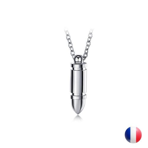Collier Balle En Acier Inoxydable - Style Audacieux Et Intemporel