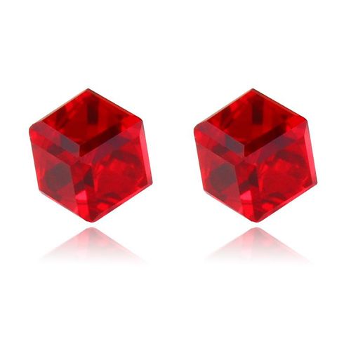 Boucles D'oreilles Magnétiques Pour Femmes,Hommes Et Enfants,Sans Trou,Clous D'oreille En Cristal,Bijoux Magnétiques,Pas De Piercing Cube,1 Paire