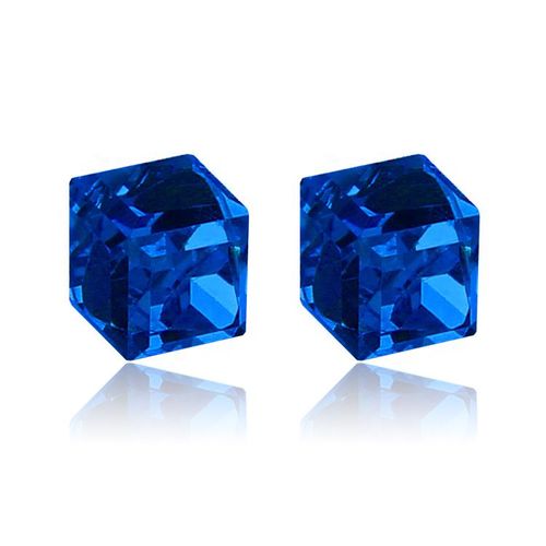 Boucles D'oreilles Magnétiques Pour Femmes,Hommes Et Enfants,Sans Trou,Clous D'oreille En Cristal,Bijoux Magnétiques,Pas De Piercing Cube,1 Paire