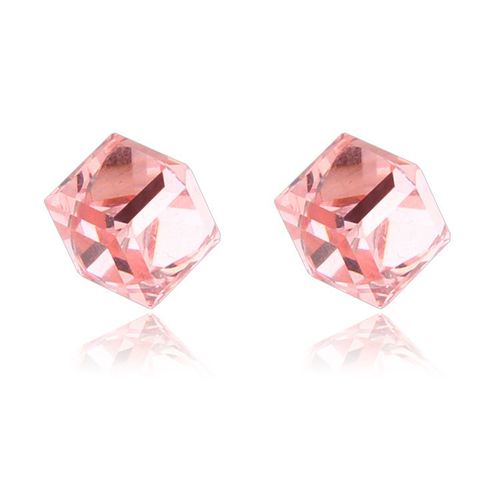 Boucles D'oreilles Magnétiques Pour Femmes,Hommes Et Enfants,Sans Trou,Clous D'oreille En Cristal,Bijoux Magnétiques,Pas De Piercing Cube,1 Paire