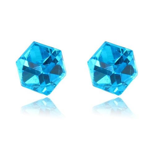Boucles D'oreilles Magnétiques Pour Femmes,Hommes Et Enfants,Sans Trou,Clous D'oreille En Cristal,Bijoux Magnétiques,Pas De Piercing Cube,1 Paire