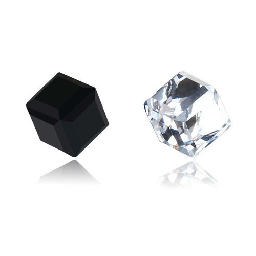 Boucles D'oreilles Magnétiques Pour Femmes,Hommes Et Enfants,Sans Trou,Clous D'oreille En Cristal,Bijoux Magnétiques,Pas De Piercing Cube,1 Paire