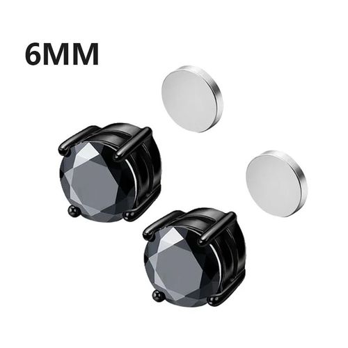 Boucles D'oreilles Magnétiques En Clip Pour Homme Et Femme,Punk Rond,Bijoux Non Piercing,1 Paire