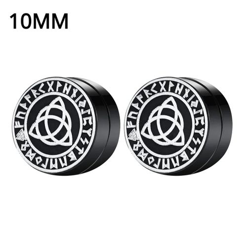 Boucles D'oreilles Magnétiques En Clip Pour Homme Et Femme,Punk Rond,Bijoux Non Piercing,1 Paire