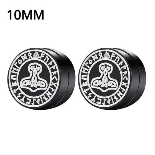 Boucles D'oreilles Magnétiques En Clip Pour Homme Et Femme,Punk Rond,Bijoux Non Piercing,1 Paire