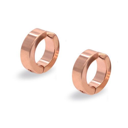 Réinitialisation D'oreille En Acier Inoxydable Pour Hommes Et Femmes,Faux Piercing,Boucles D'oreilles Rondes Circulaires,Style Punk Et Rock,Bijoux Cadeaux,Mode