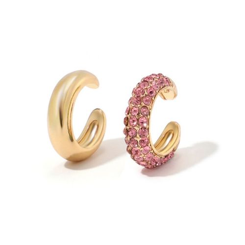 Boucles D'oreilles Clip D'oreille En Zircone Cubique Pour Femmes Et Filles,Mancommuniste D'oreille En Cartilage Cz,Bijoux De Fête De Mariage,Sans Piercing,Contre-Indiqué,2 Pièces