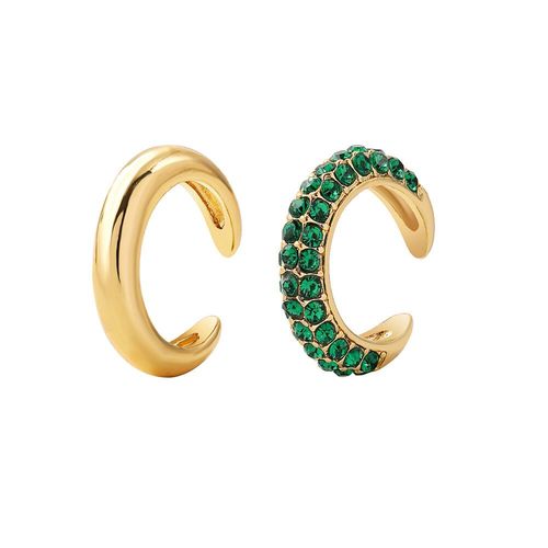 Boucles D'oreilles Clip D'oreille En Zircone Cubique Pour Femmes Et Filles,Mancommuniste D'oreille En Cartilage Cz,Bijoux De Fête De Mariage,Sans Piercing,Contre-Indiqué,2 Pièces