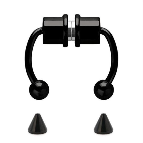 Anneaux Magnétiques En Fer À Cheval En Acier Inoxydable,Faux Septum,Faux Piercing,Réinitialisation On Hoop,Cadeau Pour Femme,Fille,Antarctique,Sion L