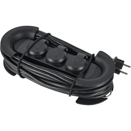 62579 Multiple Professional Multiple Multiple Multiprise Extérieur, 3 Prises Schuko avec Prise IP44, Pendentif avec 2 Crochets, Câble 10 mètres