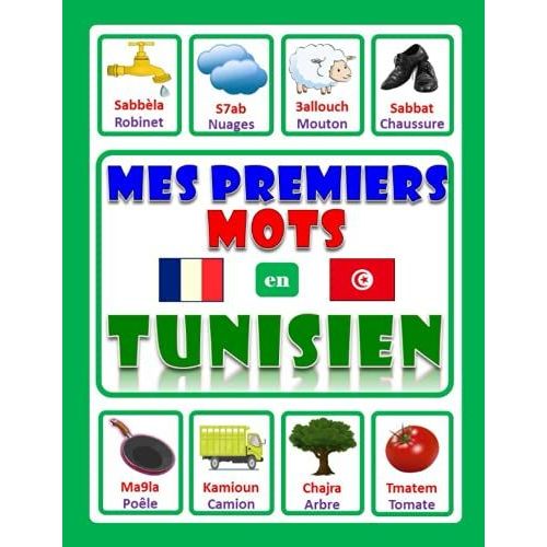 Premiers Mots En Tunisien: Imagier Bilingue Français-Tunisien Pour Apprendre L'arabe Tunisien Pour Les Enfants