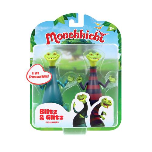 Monchhichi Monchhichi Pack 2 Figurines Blitz & Glitz