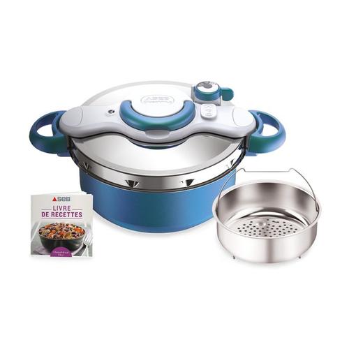 Seb P4705100 Clipsominut' Duo 5l Cocotte-Minute Bleu Boréal