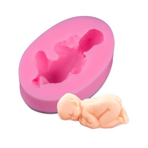 Fondant Moule Série Noël Flocon De Neige Bébé Papillon Ancre Rose Feuille D'érable Rouge A Levres Marguerite Dentelle Moule, Moule Bébé