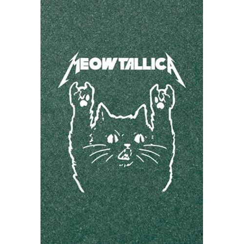 Handwriting Notebook - Funny Cat Meow Vintage 90s Art Gift For Band Friends Family