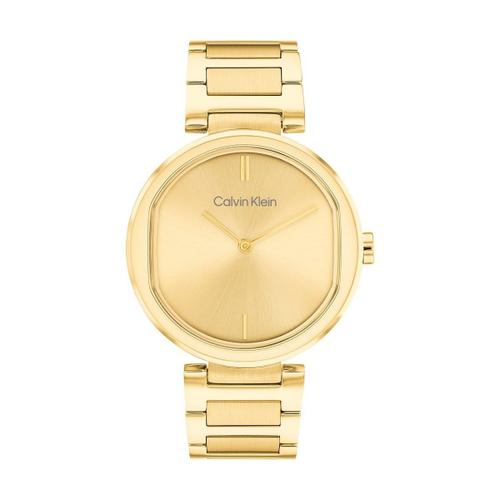 Montre Femme Calvin Klein En Acier Jaune