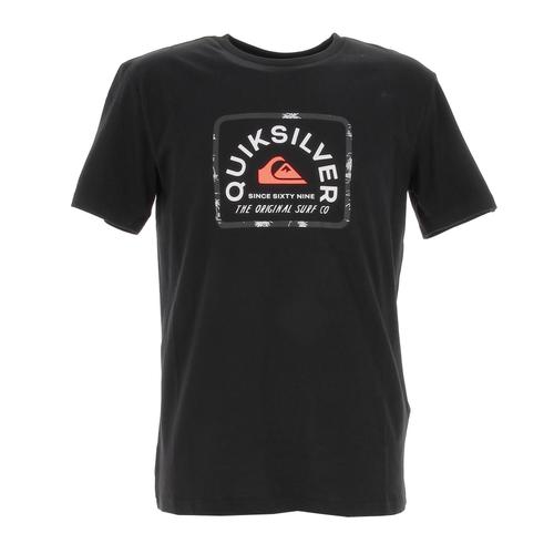 Tee Shirt Manches Courtes Quiksilver Out Of Office Squar Flaxton Ym Noir