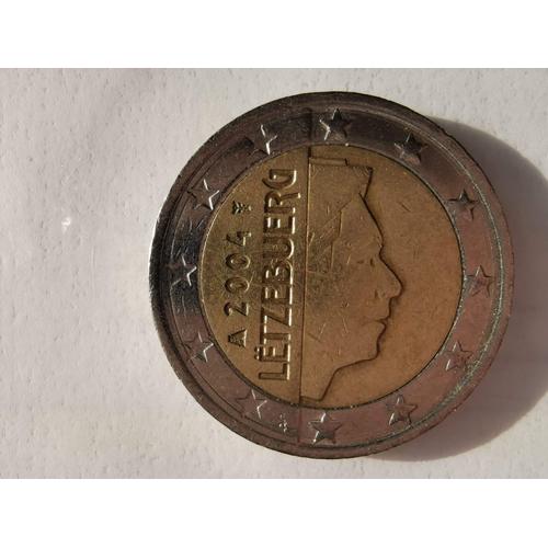 2 Euros Luxembourg 2004 - Rare Defaut Demi Cercle Sur Etoile Coté Face