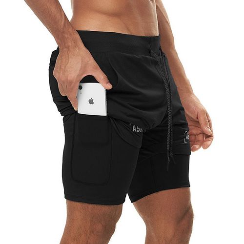 Short De Sport 2 En 1 À Séchage Rapide Pour Hommes,Pantalon Court De Jogging,Fitness,Entraînement,Survêtement
