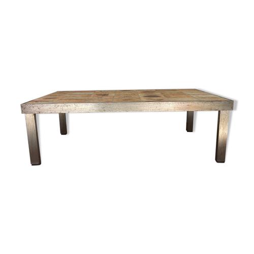 Table Basse De Roger Capron Annes 60 Marron