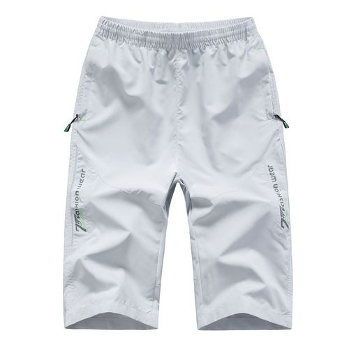 Pantalon Court De Sport D'été À Séchage Rapide Pour Hommes,Grande Taille 7xl 8xl Décontracté,Pantalon Mince D'entraînement,Mode Baggy Short 3/4
