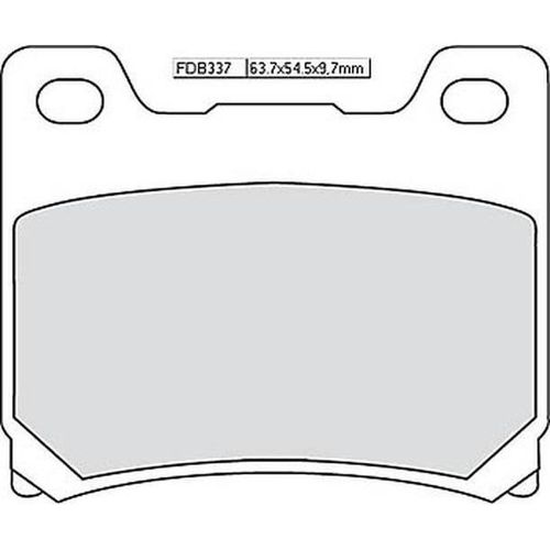 Plaquette De Frein Ferodo Pour Moto Yamaha 125 Tzr 1990 À 1992 Av / Fdb337ef Neuf