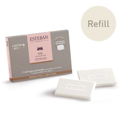 Recharge parfumée pour diffuseur de voiture Iris Cachemire - Esteban Paris