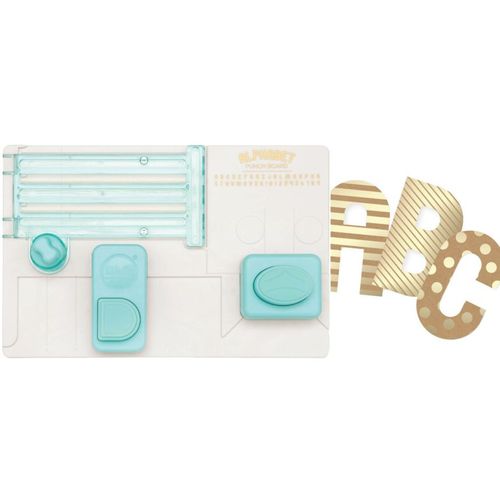 Alphabet Punch Board We R Memory Keepers + Perforatrice Link Punch Diy Party