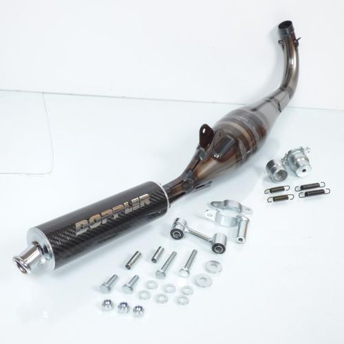 Pot D Échappement Doppler Pour Mobylette Peugeot 50 103 Mvl Er1 Édition Carbone / 301-D Neuf