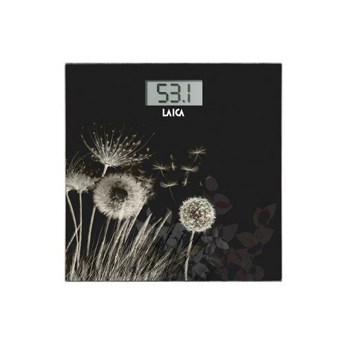 Laica Ps1080 Balance Carré Noir, Blanc Pèse-Personne Électronique