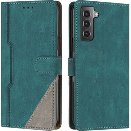 Coque Pour Samsung Galaxy S21 / S30, Housse Etui Portefeuille Cuir Multifonction, Fermeture Magntique Clapet [Fonction Support] Flip Case Compatible Avec Samsung Galaxy S21 / S30 (Vert)