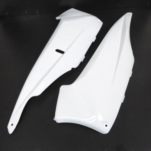 Sabot Bas De Caisse Blanc Brillant Pour Scooter Yamaha 500 Tmax 2001 À 2007 Neuf