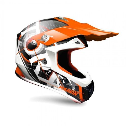 Casque Torx Pour Moto Torx Taille Xs Marvin 3 Eyes Orange / Grey Neuf