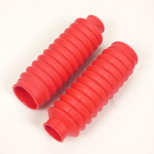 Soufflet Protection Fourche Pour Moto Caoutchouc Rouge D: 28 À 30mm D: 44mm L:180mm Neuf