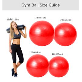55cm Exercice Fitness Gym Smooth Yoga Ball Rd Yoga Ball 55