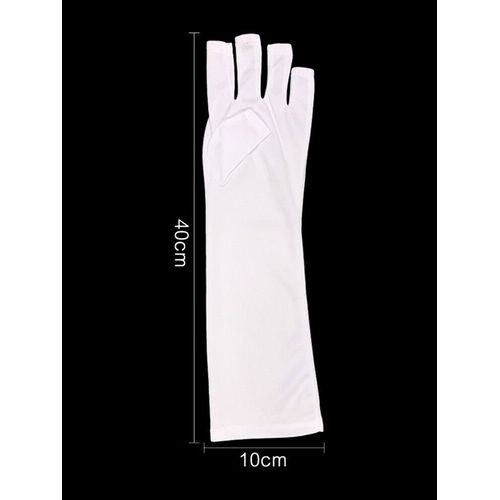Gants De Protection Solaire Courts/Longs Pour Nail Art Et Luminothérapie Uv - Type Neige
