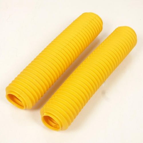 Soufflet Protection Fourche Pour Moto Caoutchouc Jaune D: 45/50mm D: 58mm L:460mm Neuf