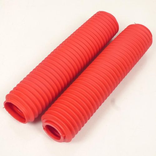 Soufflet Protection Fourche Pour Moto Caoutchouc Rouge D: 43mm D: 59mm L:460mm Neuf