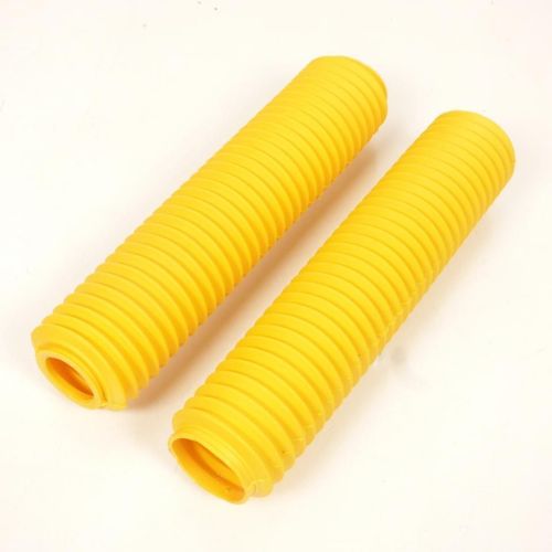 Soufflet Protection Fourche Pour Moto Caoutchouc Jaune D: 43mm D: 59mm L:460mm Neuf