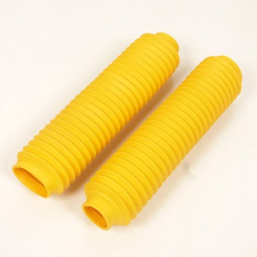 Soufflet Protection Fourche Pour Moto Caoutchouc Jaune D: 38mm D: 50mm L:350mm Neuf