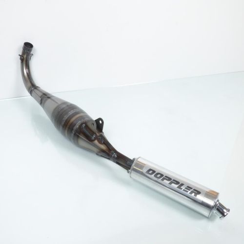 Pot D Échappement Doppler Pour Mobylette Peugeot 50 103 Spx Er1 / 302-D Silencieux Chromé Neuf