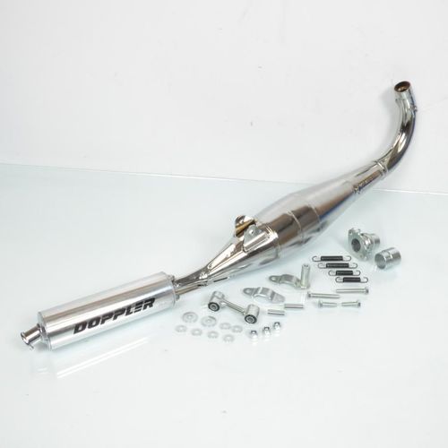 Pot D Échappement Doppler Pour Mobylette Peugeot 50 103 Vogue Er1 / 301-D Chrome Édition Neuf