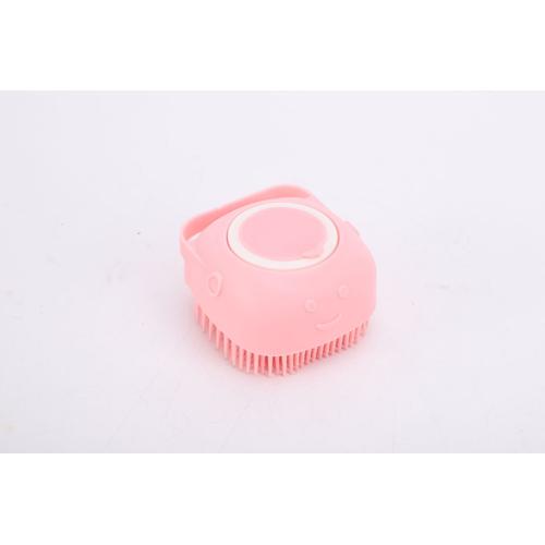 Brosse De Douche En Silicone (Rose), Brosse De Douche Douce 2 En 1, Gommage Corporel Avec Distributeur De Gel Douche, Outil De Douche Pour Bébé Et Homme Brosse De Shampoing De Massage Multicolore