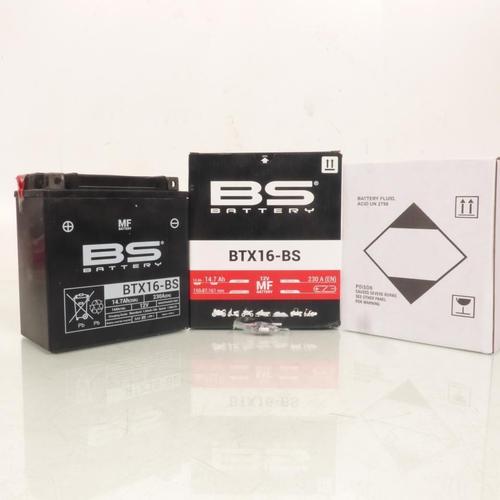 Batterie Bs Battery Pour Moto Triumph 800 Tiger Xrx 2015-2016 Ytx16-Bs / 12v 14ah Neuf