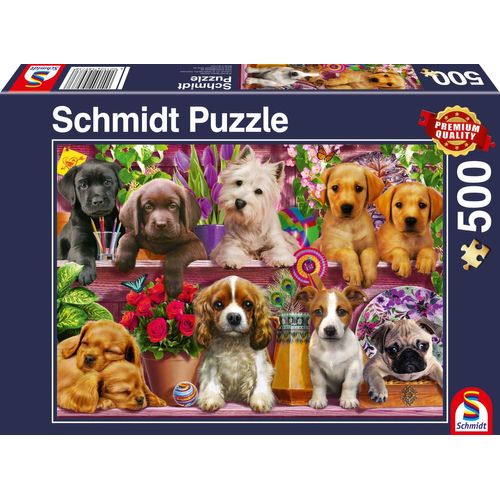 Puzzles Chiens Sur Étagère, 500 Pcs