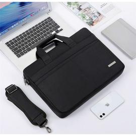 Sacoche / Sac pochette pour PC ordinateur portable 14 pouces noir - Malette  de voyage/affaires Notebook 15,6 avec compartiment poches de rangement et  bandoulière - Laptop Bag XEPTIO - Xeptio
